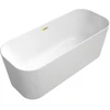 Image de V&B Baignoire îlot Finion Or 170x70 cm, trop-plein, vidage, arrivée, blanc