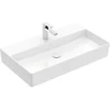 Image de V&B Memento 2.0 Lavabo 80x47 cm, robinet, sans trop-plein, blanc alpin