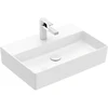 Image de V&B Memento 2.0 lavabo 60x42 cm, robinet, sans trop-plein, blanc alpin C-plus