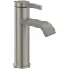 Image de V&B Robinet mitigeur lavabo Dawn sans garniture de vidage, nickel brossé noir