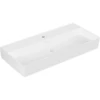 Image de V&B Memento 2.0 lavabo 100x47 cm, robinetterie, sans trop-plein, blanc alpin