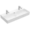 Image de Villeroy & Boch Memento 2.0, lavabo mural, 1000 x 470 mm, avec trop-plein, non poli, 4A22A4, Coloris: Céramique blanche plus