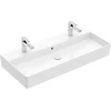 Image de V&B Lavabo Memento 2.0 100x47 cm, 2xTrous de robinet, avec trop-plein, blanc alp C+