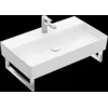 Image de Villeroy & Boch Memento 2.0 lavabo mural, 800 x 470 mm, 1 trou pour robinet, avec trop-plein, non poli, 4A2280, Coloris: Graphite, Ceramic Plus