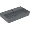 Image de V&B Memento 2.0 lavabo 80x47 cm, robinetterie, avec trop-plein, graphite C-plus