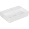 Image de V&B Lavabo Memento 2.0 60x42 cm, fermé, robinetterie, sans trop-plein, blanc alpaga