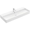 Image de V&B Memento 2.0 lavabo 120x47 cm, gs, robinet, avec trop-plein, blanc mat C+