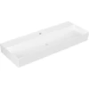 Image de V&B Memento 2.0 Lavabo 120x47 cm, gs, robinet, sans trop-plein, blanc mat C+