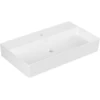 Image de V&B Memento 2.0 Lavabo 80x47 cm, gs, robinet, sans trop-plein, blanc alp