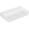 Image de V&B Memento 2.0 Lavabo 80x47 cm, gs, robinet, sans trop-plein, blanc alp C+