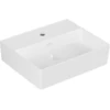 Image de V&B Memento 2.0 Lavabo 50x42 cm, robinet, sans trop-plein, blanc alpin