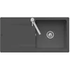 Image de Evier VILLEROY ET BOCH Siluet 60 Graphite CeramicPlus avec vidage manuel
