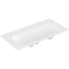 Image de V&B Meuble-lavabo Finion 100x50 cm, sans trou robinet/sans trop-plein, blanc C+