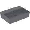 Image de Villeroy & Boch Memento 2.0 lavabo à poser, 600 x 420 mm, 1 trou pour robinet, avec trop-plein, poli, 4A0760, Coloris: Graphite, Ceramic Plus