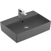 Image de V&B Memento 2.0 Lavabo à poser avec robinetterie, mitigeur, graphite C-plus, 60x42cm