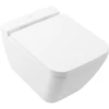 Image de V&B DirectFlush Finion WC suspendu 37,5x56 cm, sans rebord, blanc pierre C+