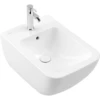 Image de V&B Bidet mural VENTICELLO 37,5x56 cm, avec robinetterie, avec trop-plein, blanc brillant C-plus