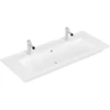 Image de V&B Meuble-lavabo VENTICELLO 120x50, 2 tiroirs, avec trop-plein, blanc pierre C-plus