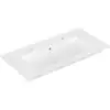 Image de V&B Meuble-lavabo VENTICELLO 100x50 cm, 2 tiroirs, avec siphon, blanc pierre C-plus