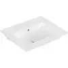 Image de V&B VENTICELLO Lavabo 60x50, sans trou robinet, avec trop-plein, blanc pierre C-plus