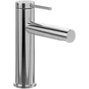Image de Villeroy & Boch Loop & Friends Robinet de lavabo avec tige de traction et cartouche en céramique, robinet de lavabo, économiseur d'eau, hauteur du bec 106 mm, rond, chromé