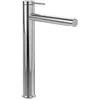 Image de Villeroy & Boch Loop & Friends Robinet de lavabo surélevé, sans bonde, avec cartouche en céramique, robinet de lavabo, économiseur d'eau, hauteur du bec 251 mm, rond, chromé