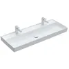 Image de Villeroy & Boch Collaro lavabo suspendu, 1200 x 470 mm, 2 trous de batterie, pas de débordement, pas de mise à la terre, 4A33C1, Couleur : Blanc Ceramicplus - 4A33C1R1