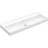 Image de V&B Collaro Meuble-lavabo 120x47cm, sans trop-plein, sans trou, blanc pierre C-plus