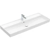 Image de V&B Collaro Meuble-lavabo 120x47 cm, avec trop-plein, blanc pierre C-plus