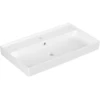 Image de V&B Collaro Meuble-lavabo 80x47 avec trop-plein, stone white C-plus