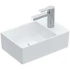 Image de Villeroy & Boch Memento 2.0 lave-mains, 400 x 260 mm, 1 trou pour robinet, sans trop-plein, non enterré, 432340; Coloris: blanc-alpin