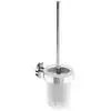 Image de V&B Garniture brosse WC Elements Tender 94x353x118mm, verre satiné, avec brosse, chrome