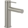 Image de Villeroy & Boch Loop & Friends Robinet de lavabo sans bonde avec cartouche en céramique, robinet de lavabo, économiseur d'eau, hauteur du bec 106 mm, rond, nickel brossé mat