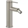 Image de V&B Robinet mitigeur pour bidet Loop & Friends avec vidage à tirette, nickel brossé mat