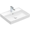 Image de V&B Lavabo Collaro 60x47, avec trop-plein, meuble inférieur poli, blanc