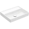 Image de V&B Lavabo Collaro 55x44 cm, sans trop-plein, sans trou de robinet, blanc