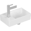 Image de V&B AVENTO Lavabo à main 36x22 cm, 1 trou robinet, sans trop-plein, droite, blanc C-plus