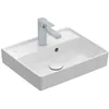 Image de Villeroy & Boch Collaro lave-mains, 450 x 370 mm, avec trop-plein, non enterré, 433445RW, Couleur: Blanc pierre, Céramique Plus