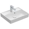 Image de Villeroy & Boch Collaro lave-mains, 500 x 400 mm, avec trop-plein, non enterré, 433450, Coloris: Blanc pierre, Céramique Plus