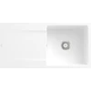 Image de V&B Évier affleurant Siluet 60 Flat avec garniture vidage, blanc CeramicPlus