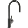 Image de Villeroy & Boch Umbrella Flex robinetterie de cuisine haute pression, robinetterie d’évier avec douchette extractible et plage de pivotement de 360°, économie d’eau, hauteur du bec 220 mm, Anthracite