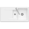 Image de Evier 1 bac 1/2 VILLEROY ET BOCH Siluet 60 R Stone White CeramicPlus avec vidage manuel
