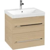 Image de V&B Meuble sous-lavabo Avento 58x51,4x48cm, 2 tiroirs, wd, G vc gl., Nord Oa