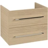 Image de V&B Avento Meuble sous lavabo 63x51,4x48cm, 2 tiroirs, wd, G vc gl., Nord Oa