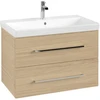 Image de V&B Avento Meuble sous lavabo 78x51,4x48 cm, 2 tiroirs, wd, G vc gl., Nord Oa