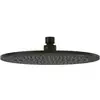 Image de V&B Universal Showers Tête de douche d 250 mm, ronde, montage plafond, noir mat