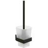 Image de V&B Ensemble brosse WC Elements Striking 94x340x118mm, verre satiné, avec brosse, bleu