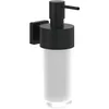 Image de Distributeur de Savon Villeroy & Boch Elements - Striking, Distributeur de Savon pour Un Montage Mural, Distributeur de Savon en Verre satiné avec Support en Laiton, contenance 230 ML, Noir Mat