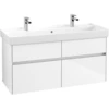 Image de V&B Collaro Meuble sous lavabo 115,4x54,6x44,4 cm, WT avec, blanc brillant