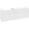 Image de V&B Meuble sous lavabo Collaro 160x54,8x50 cm, évier à gauche, blanc mat